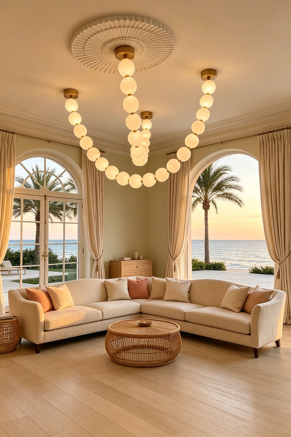 Pearl Necklace Chandelier