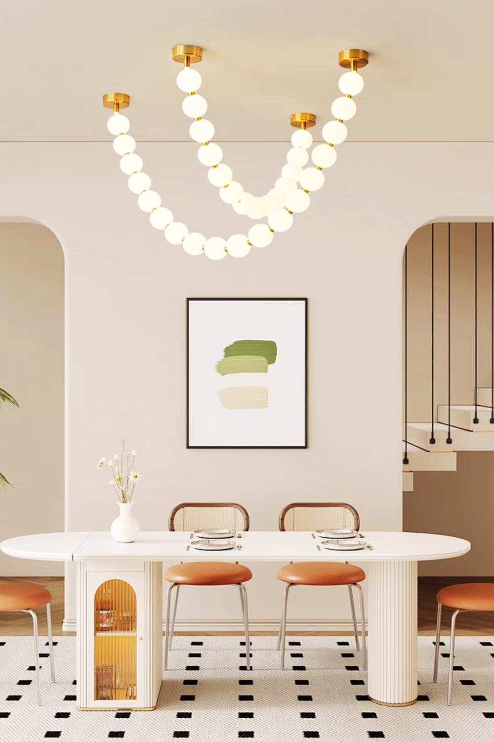 Pearl Necklace Chandelier