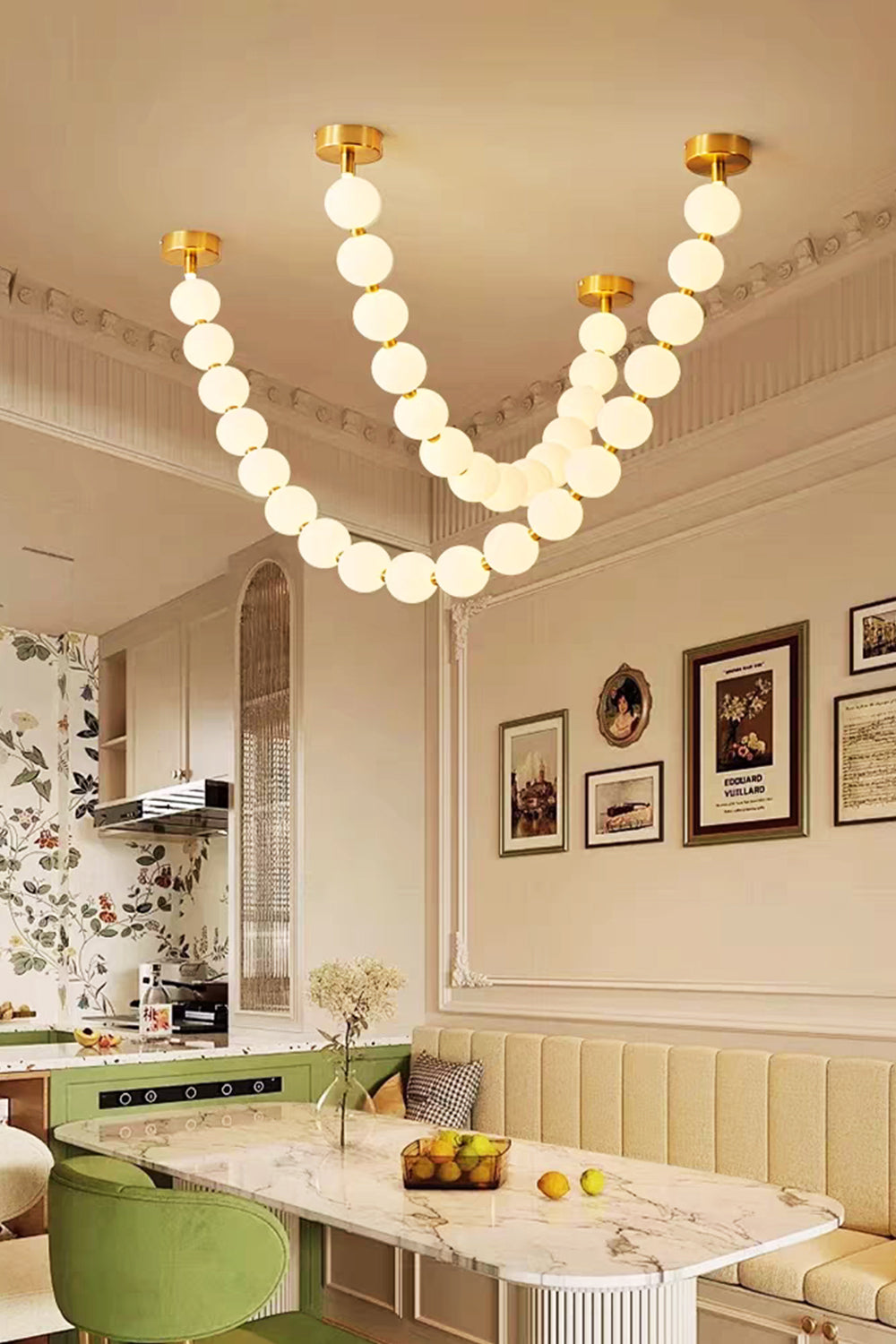 Pearl Necklace Chandelier