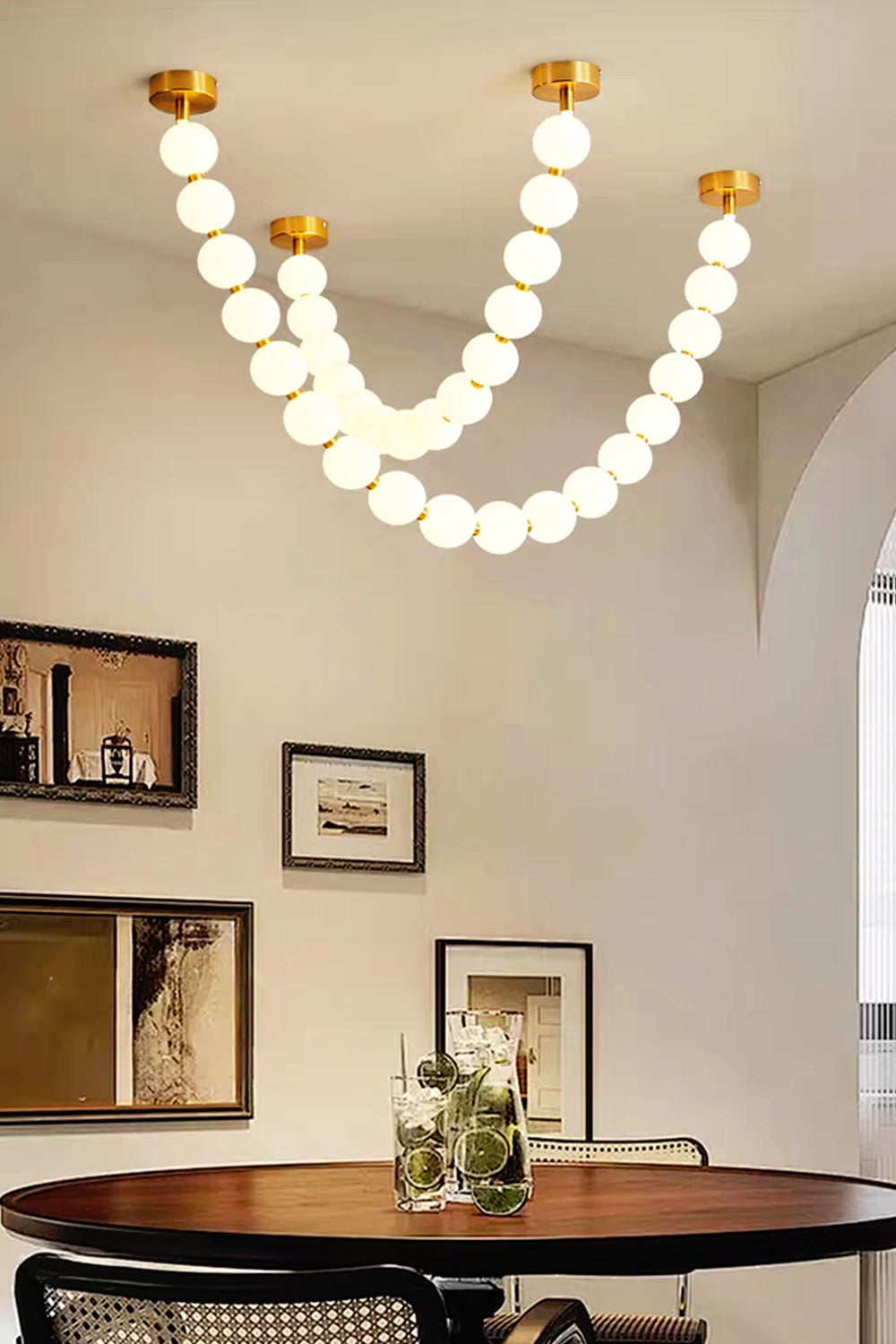 Pearl Necklace Chandelier