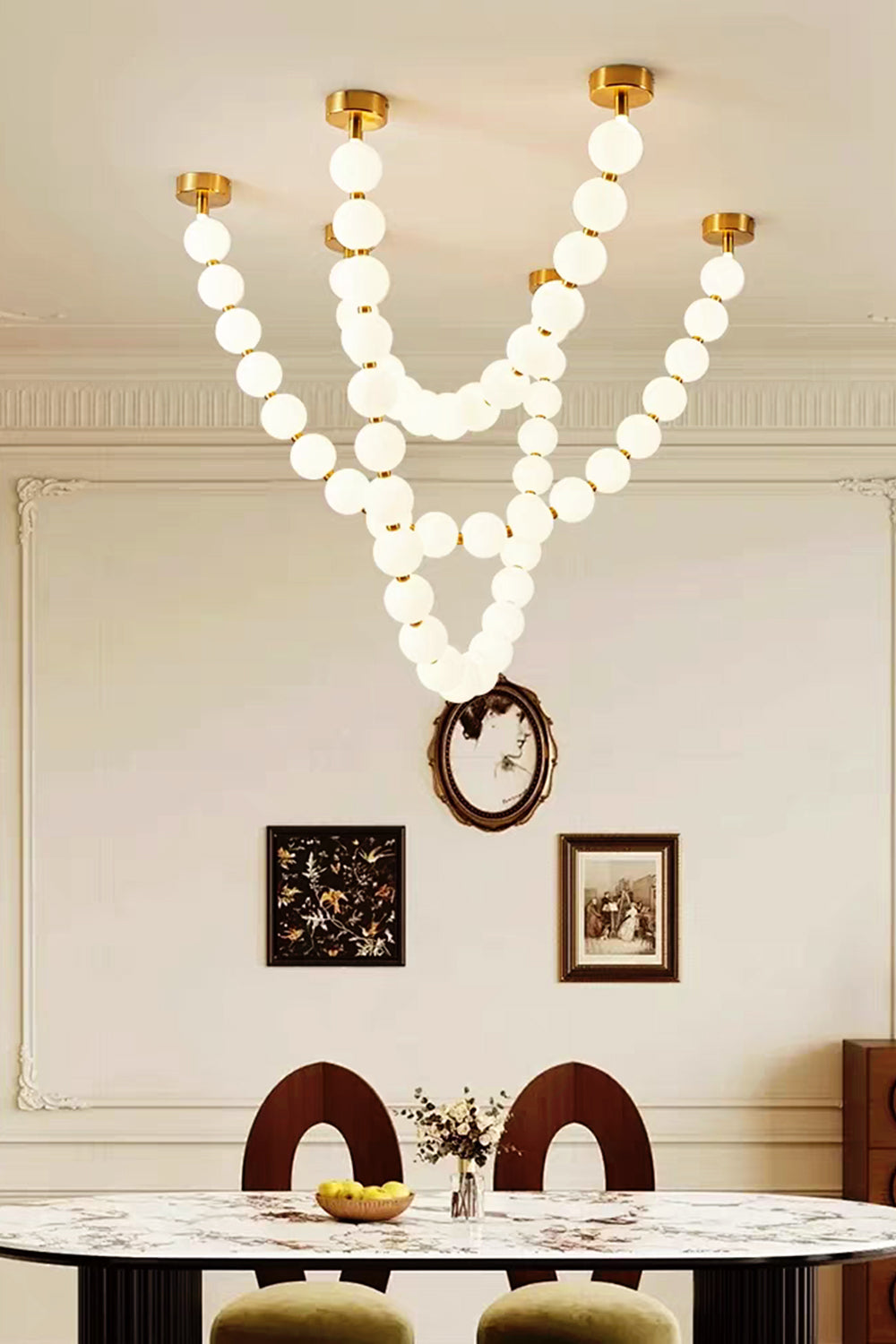 Pearl Necklace Chandelier