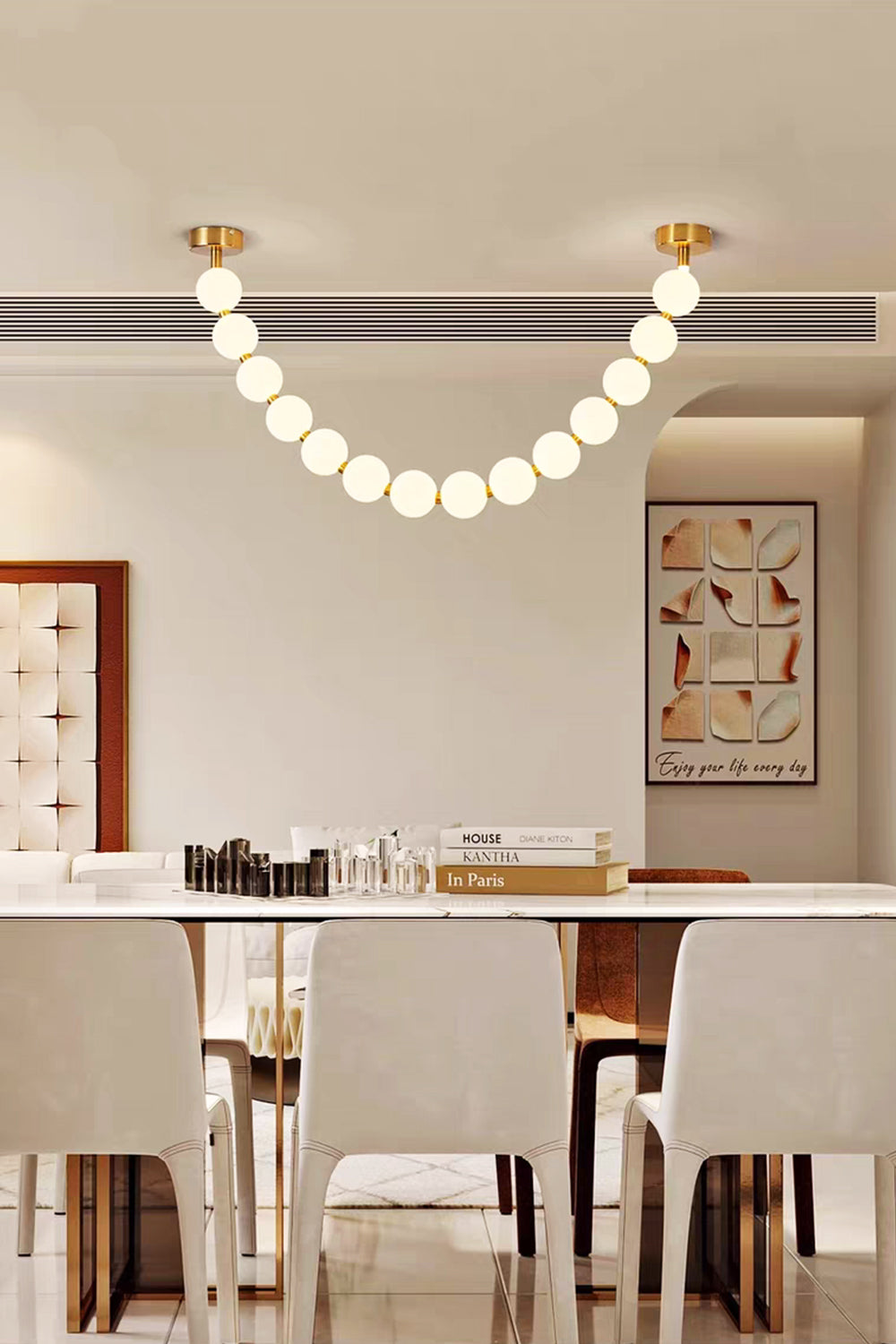 Pearl Necklace Chandelier