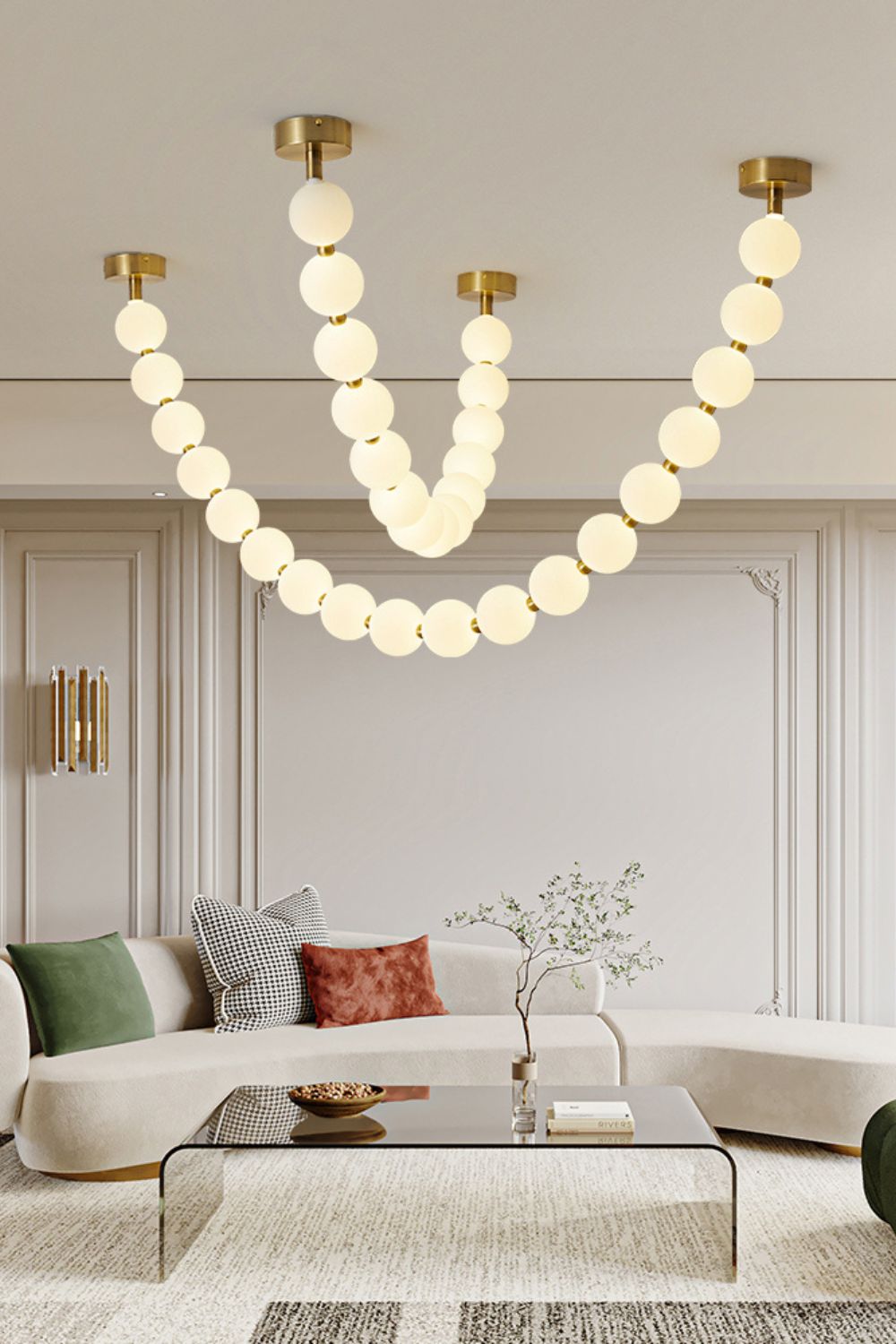 Pearl Necklace Chandelier 12cm