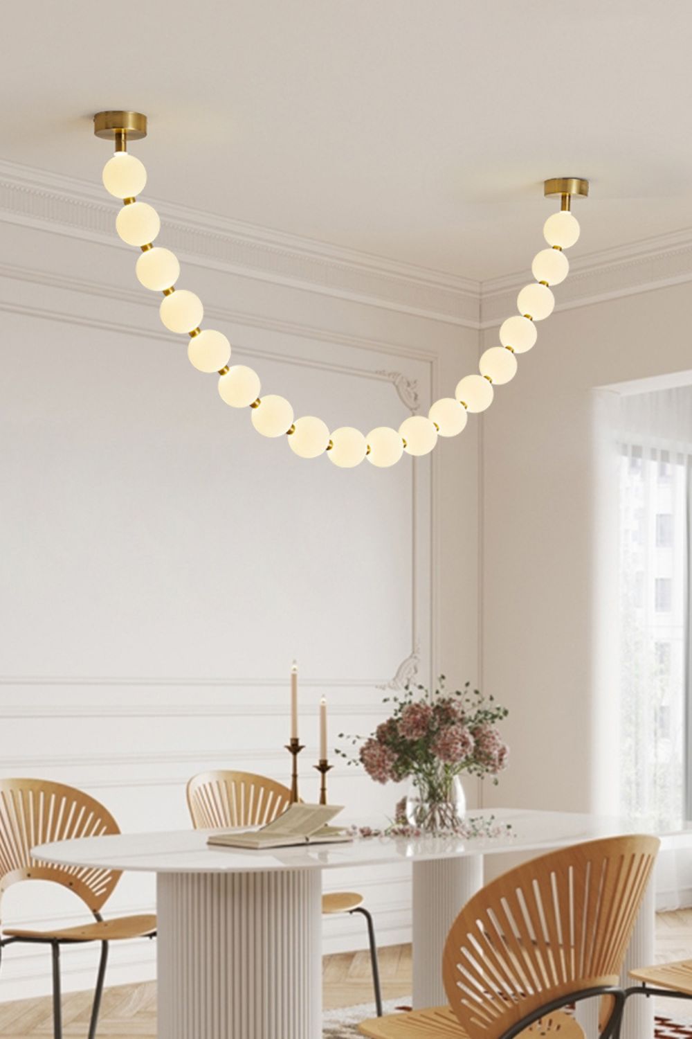 Pearl Necklace Chandelier 12cm