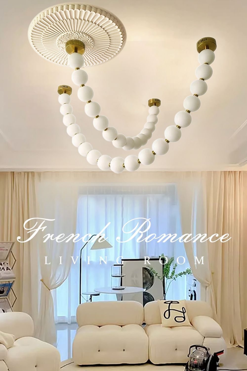 Pearl Necklace Chandelier 12cm