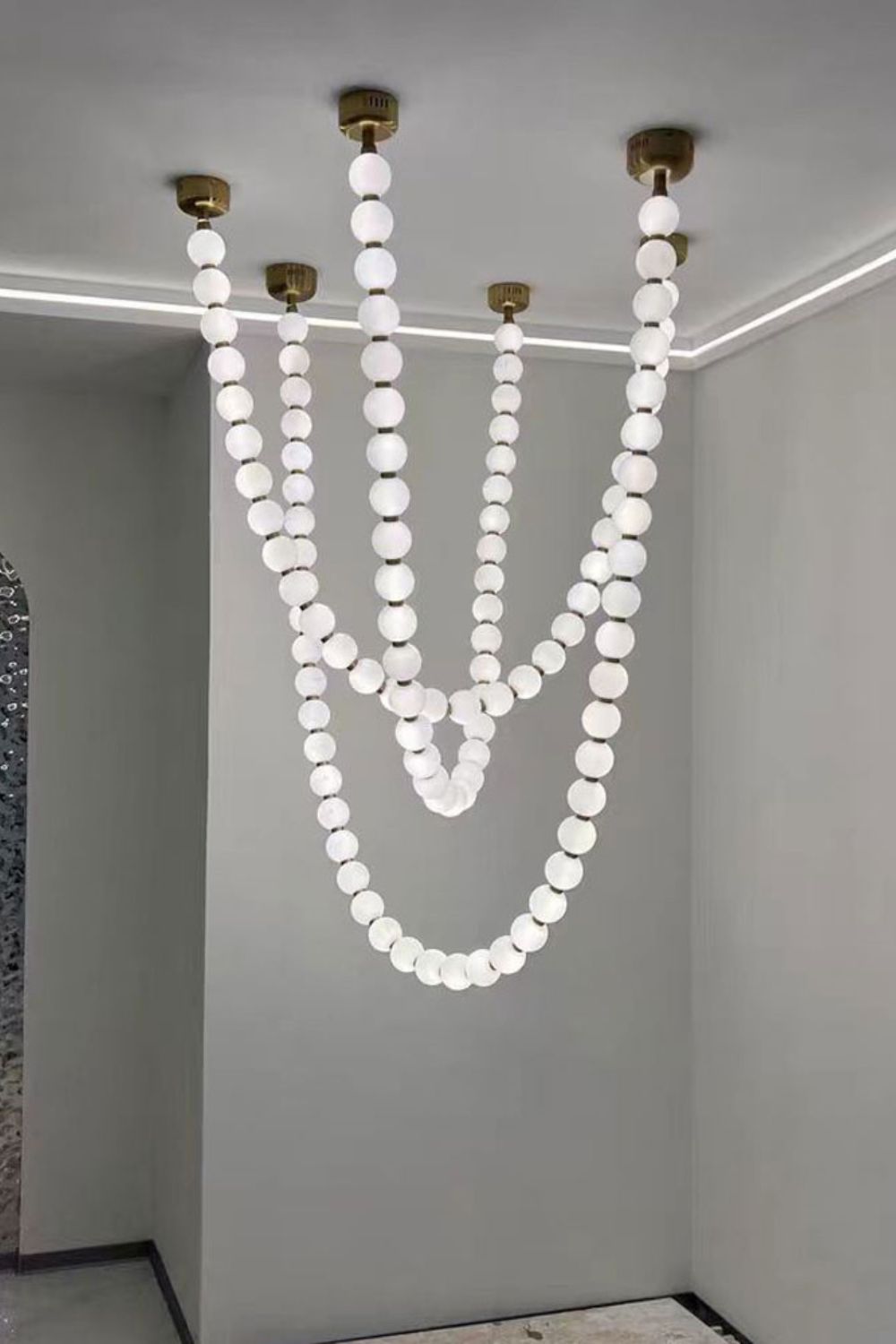 Pearl Necklace Chandelier 12cm