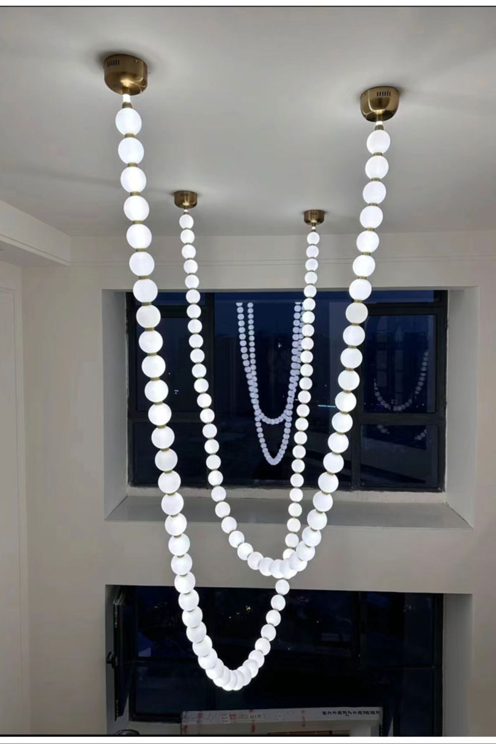 Popular Pearl Chandelier Dangling Necklace