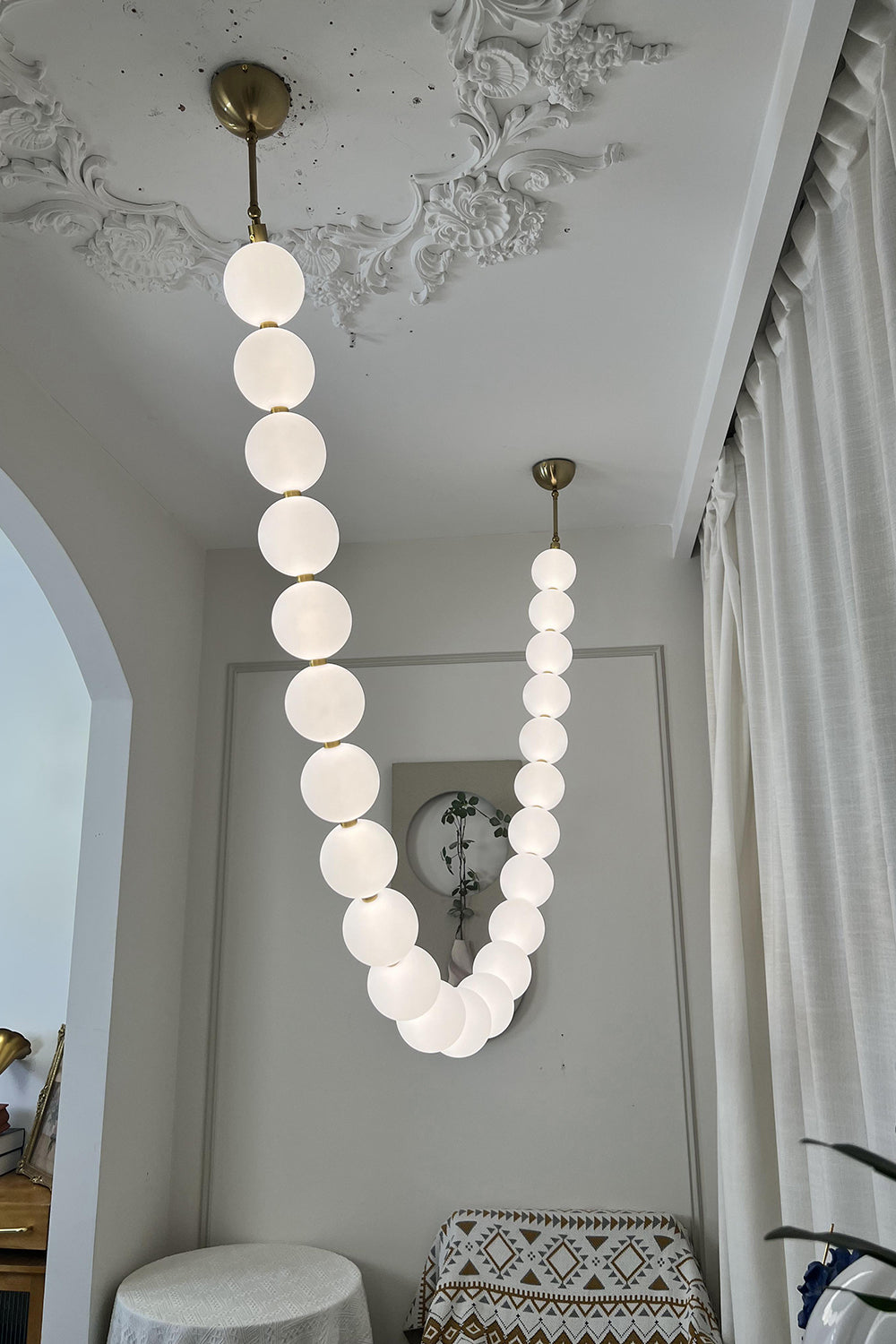 Pearl Necklace Chandelier