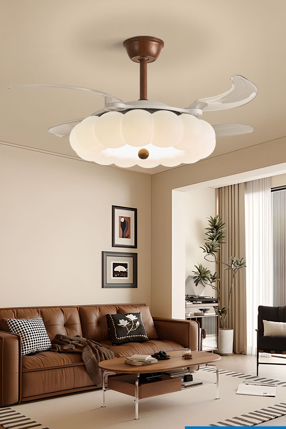 Petal Outline Fan Chandelier