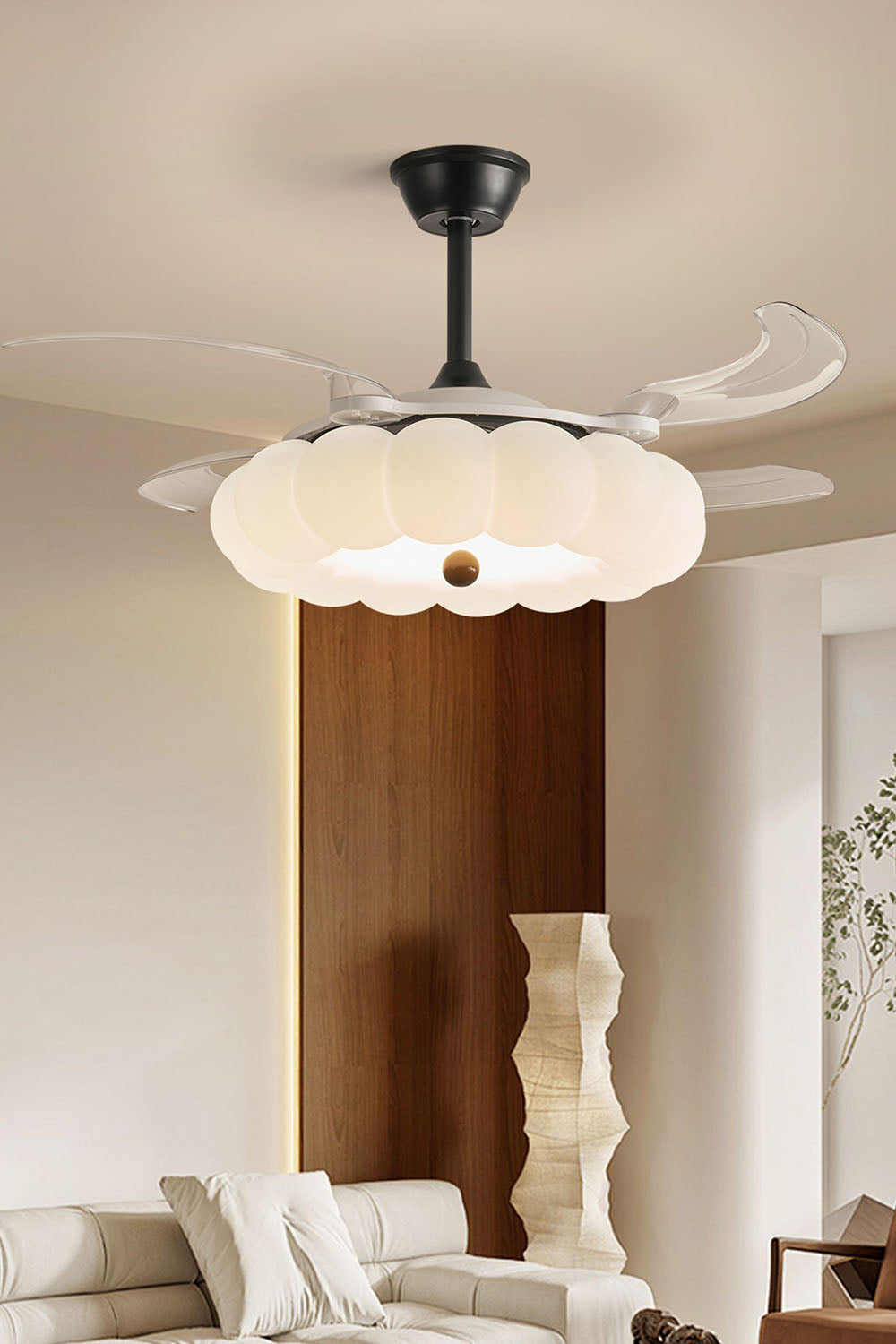 Petal Outline Fan Chandelier
