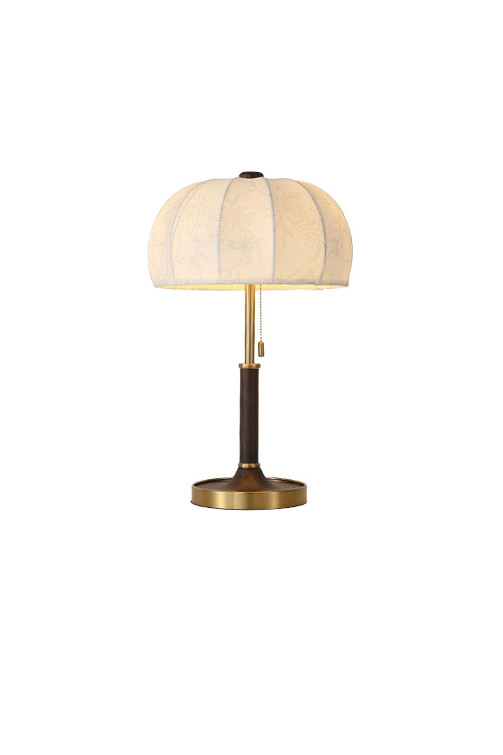Petal Soft-Shade Pull-Cord Table Lamp