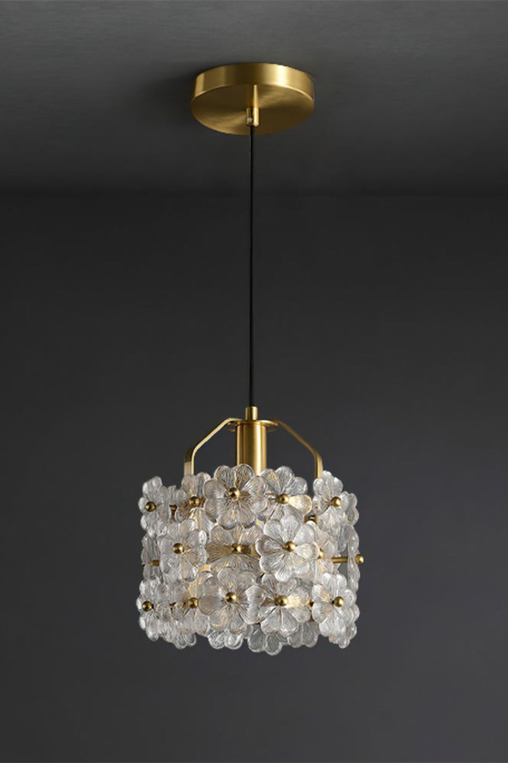 Petit Floral Glass Pendant Lamp - SamuLighting