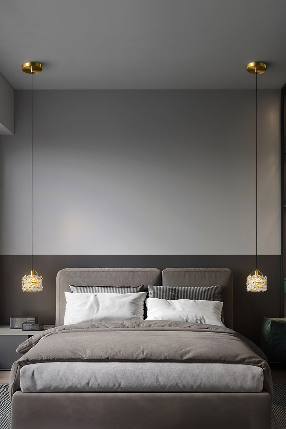 Petit Floral Glass Pendant Lamp - SamuLighting