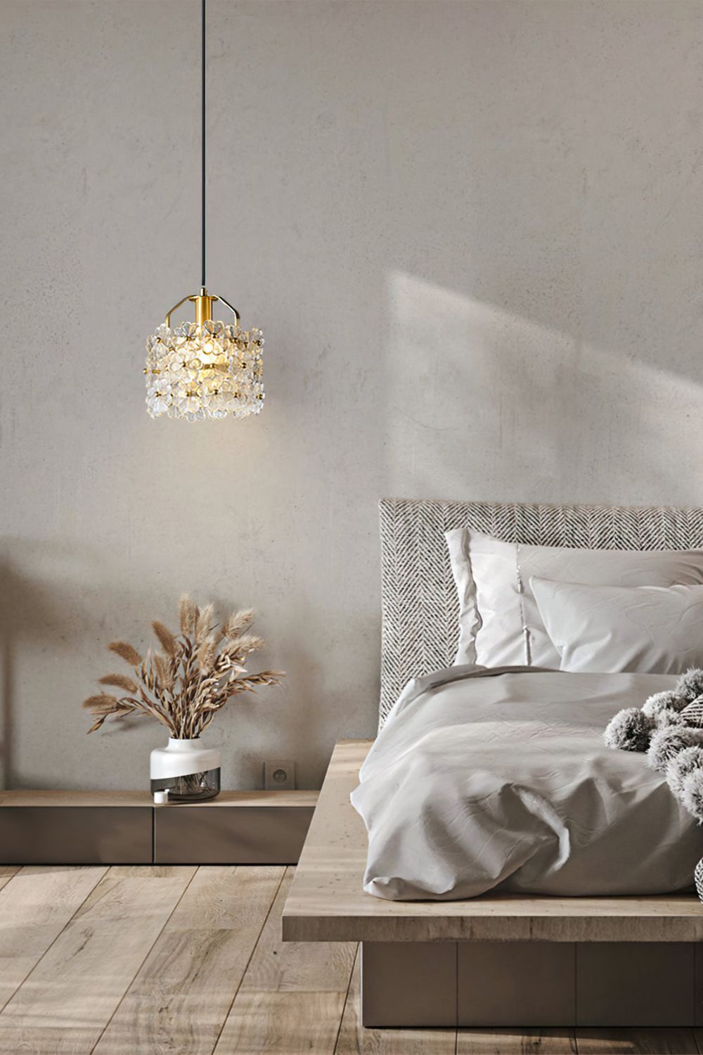 Petit Floral Glass Pendant Lamp - SamuLighting