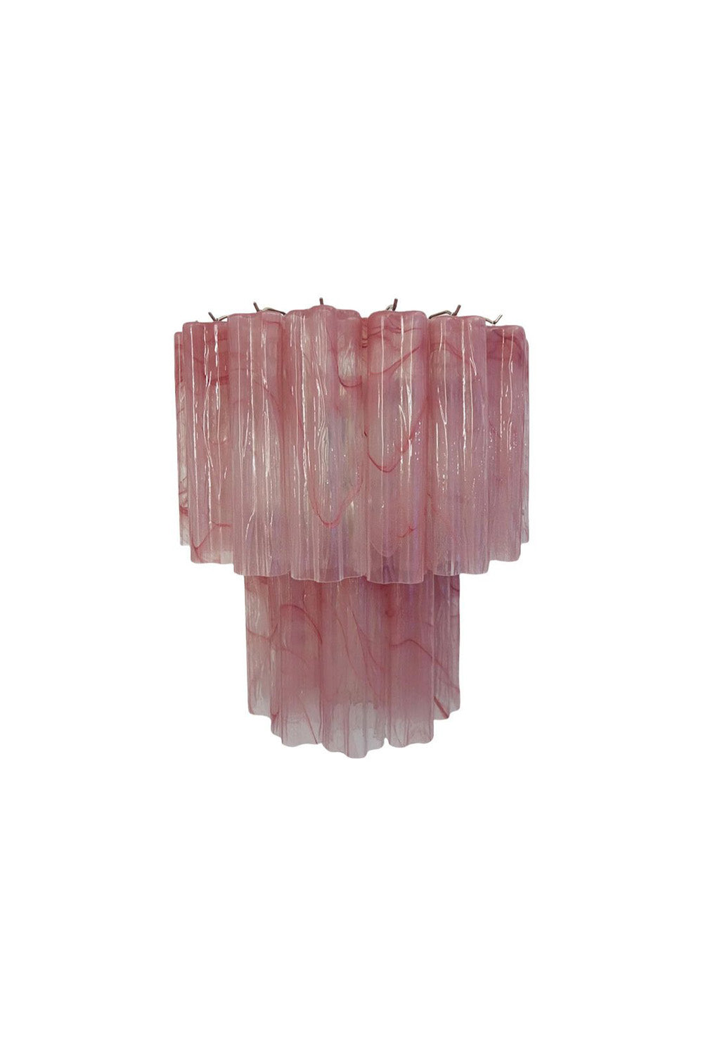 Pink Murano Glass Alabaster Wall Lamp