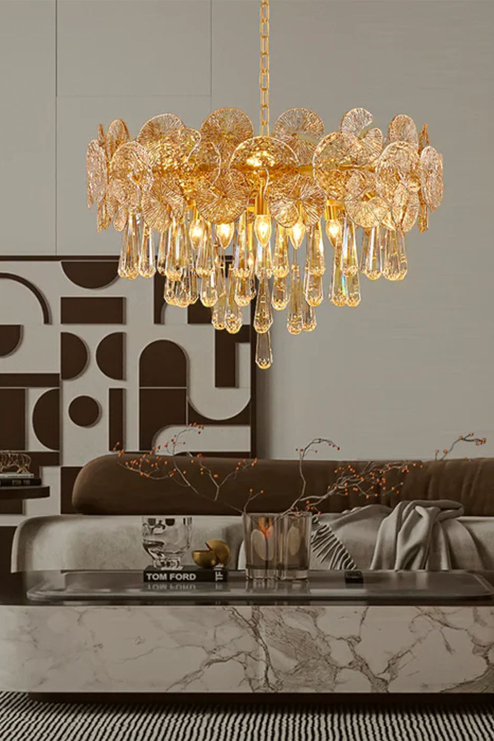 Postmodern Light Luxury Crystal Chandelier
