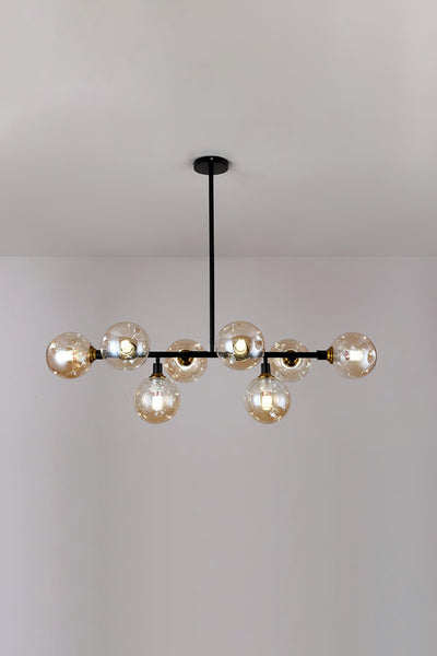 Primas Smoked Glass Linear Chandelier