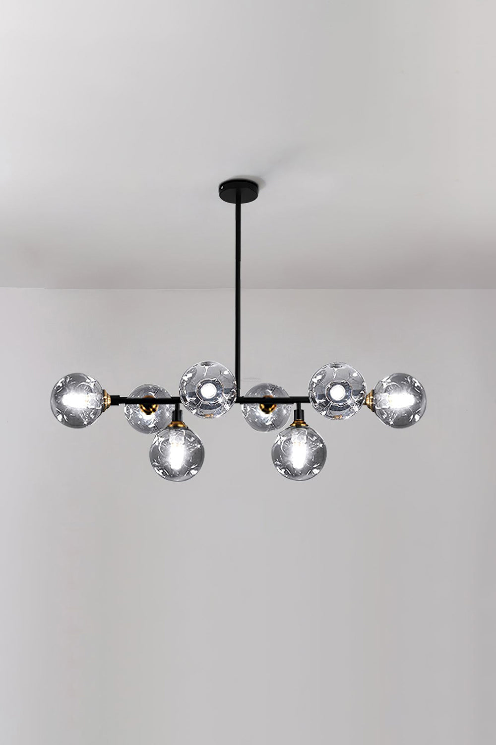 Primas Smoked Glass Linear Chandelier