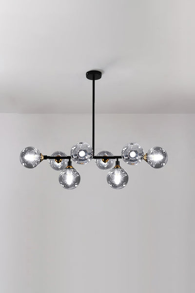 Primas Smoked Glass Linear Chandelier