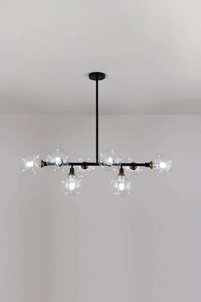 Primas Smoked Glass Linear Chandelier