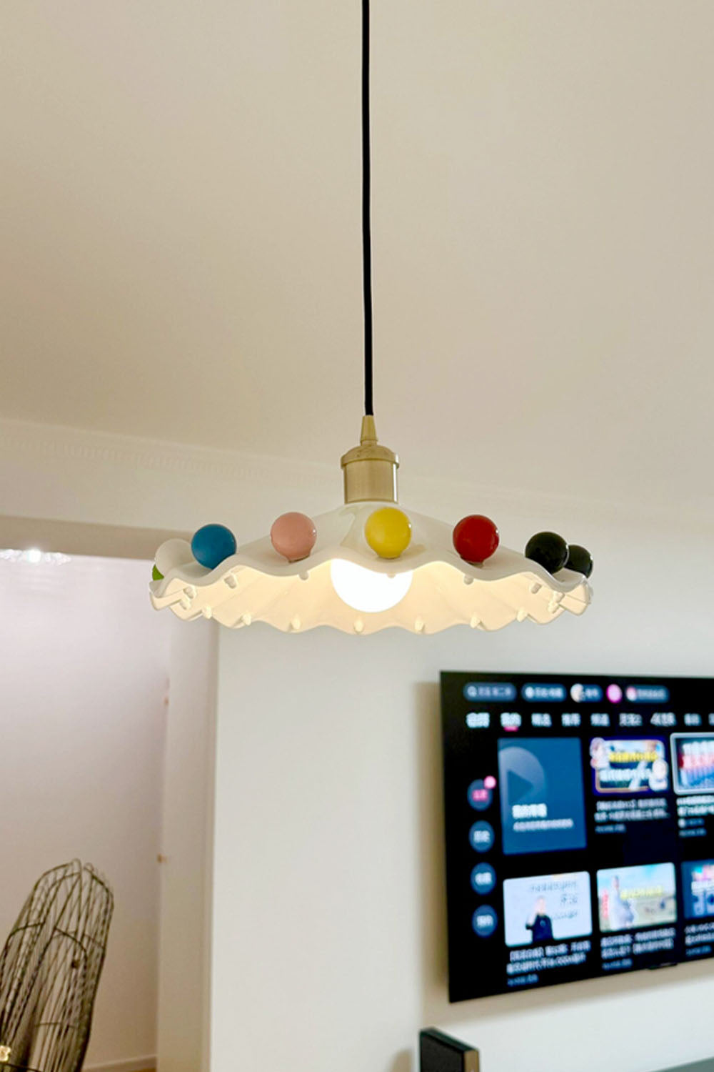 Dopamine Rainbow Wave Pendant Light