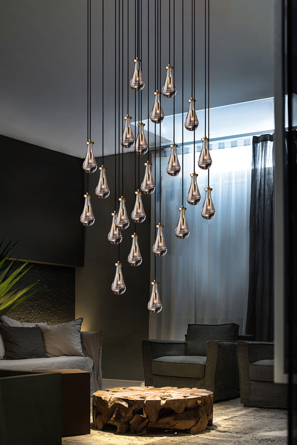Raindrop Linear Chandelier