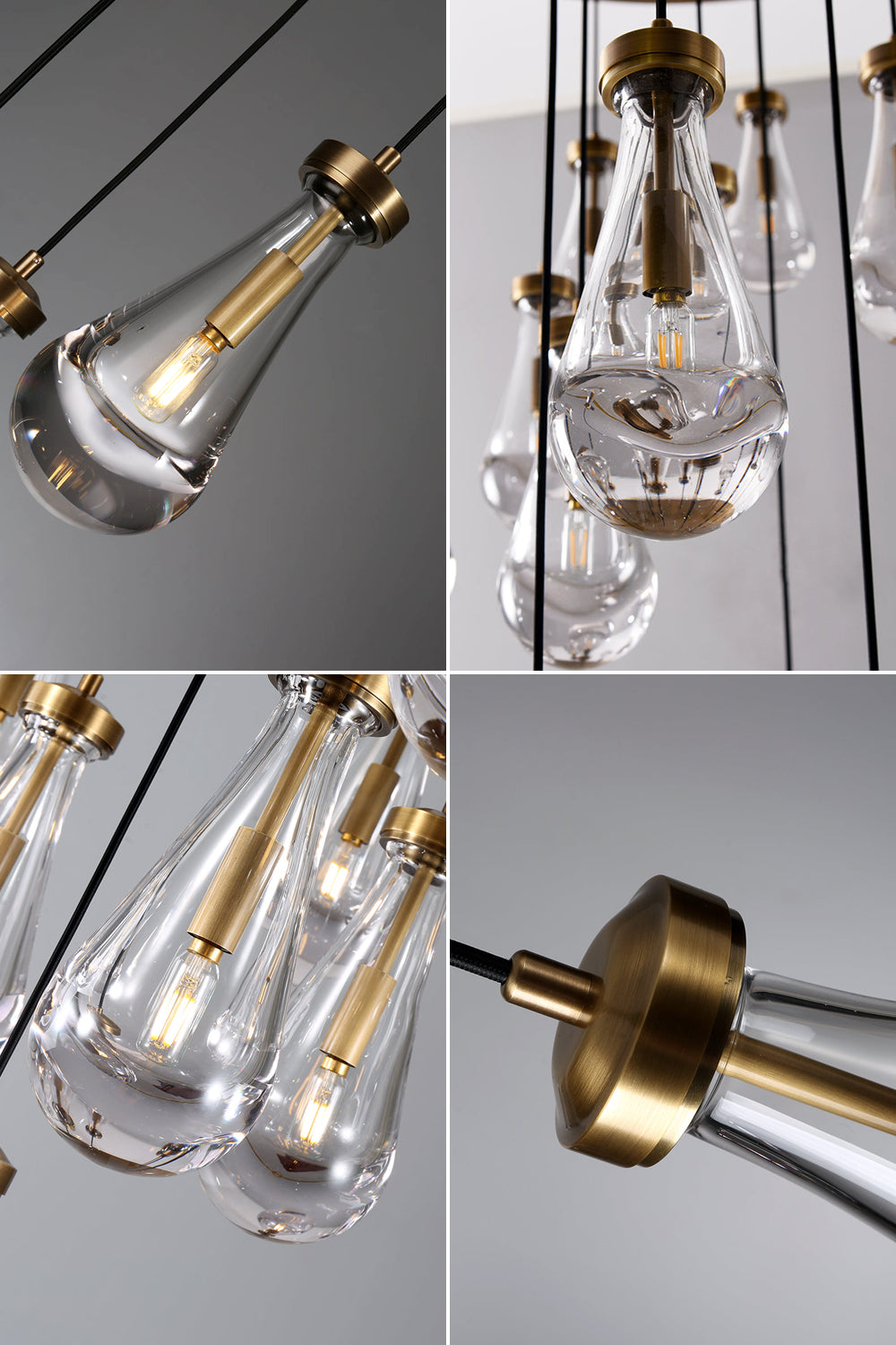Raindrop Linear Chandelier