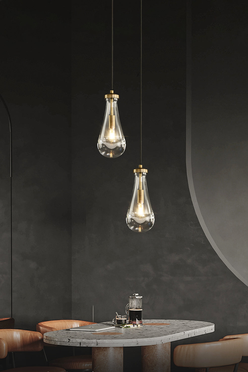 Raindrop Linear Chandelier