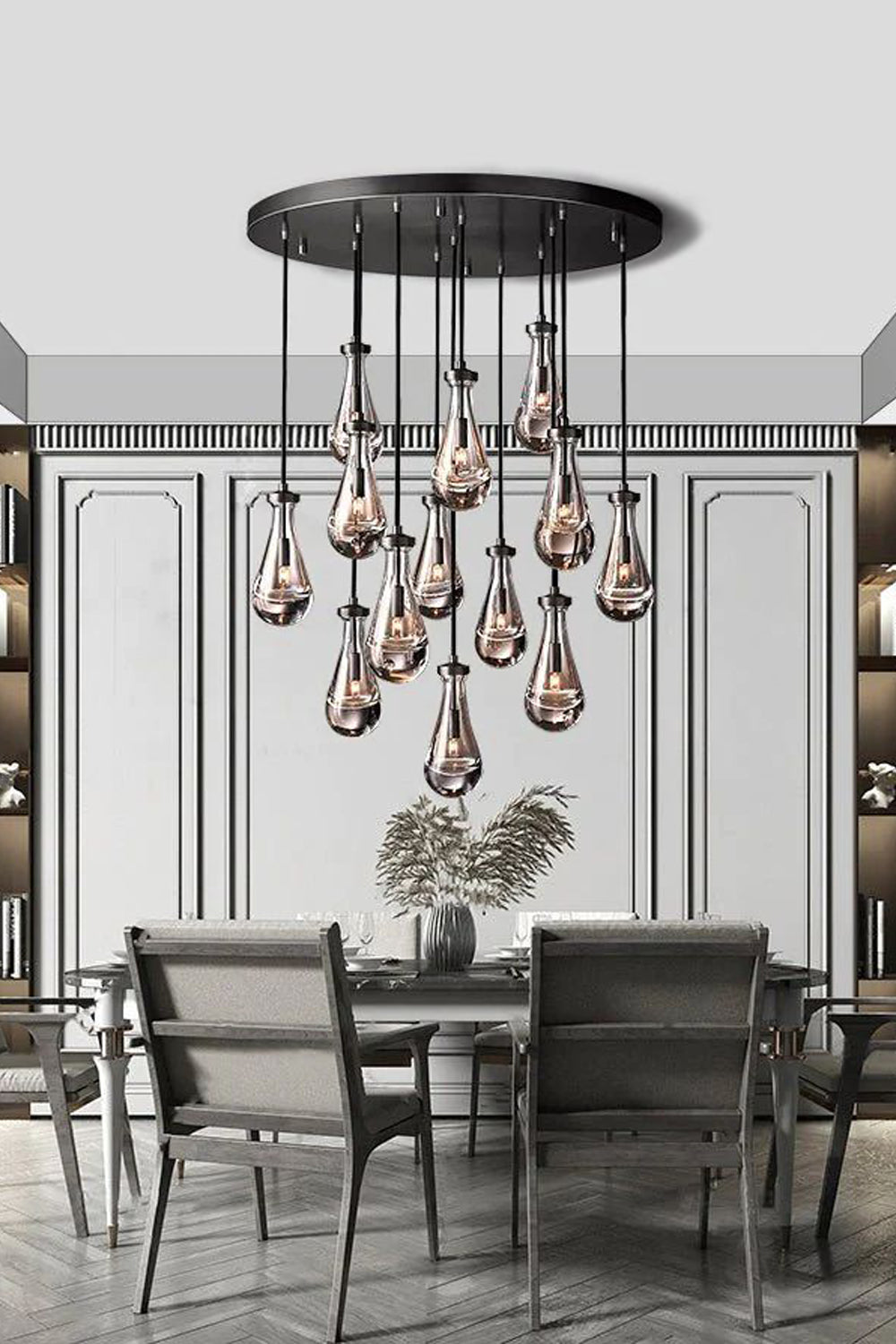 Raindrop Linear Chandelier