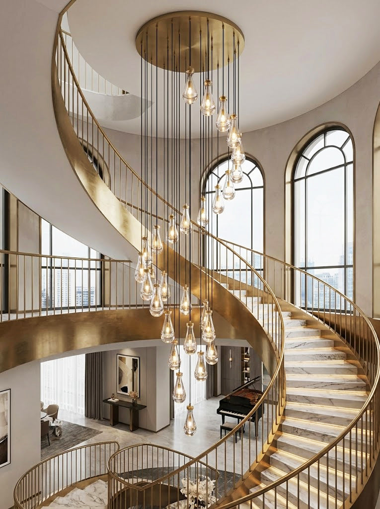 Raindrop Linear Chandelier