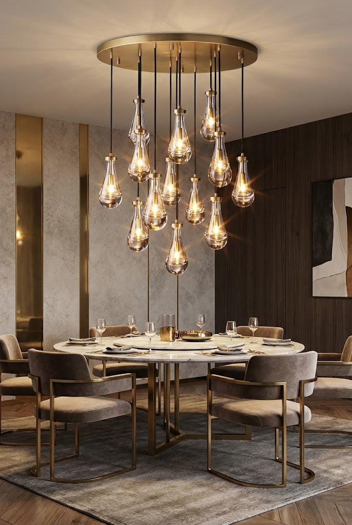 Raindrop Linear Chandelier