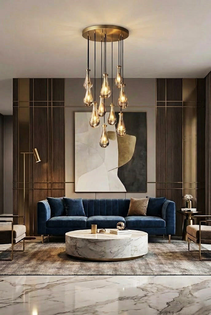 Raindrop Linear Chandelier