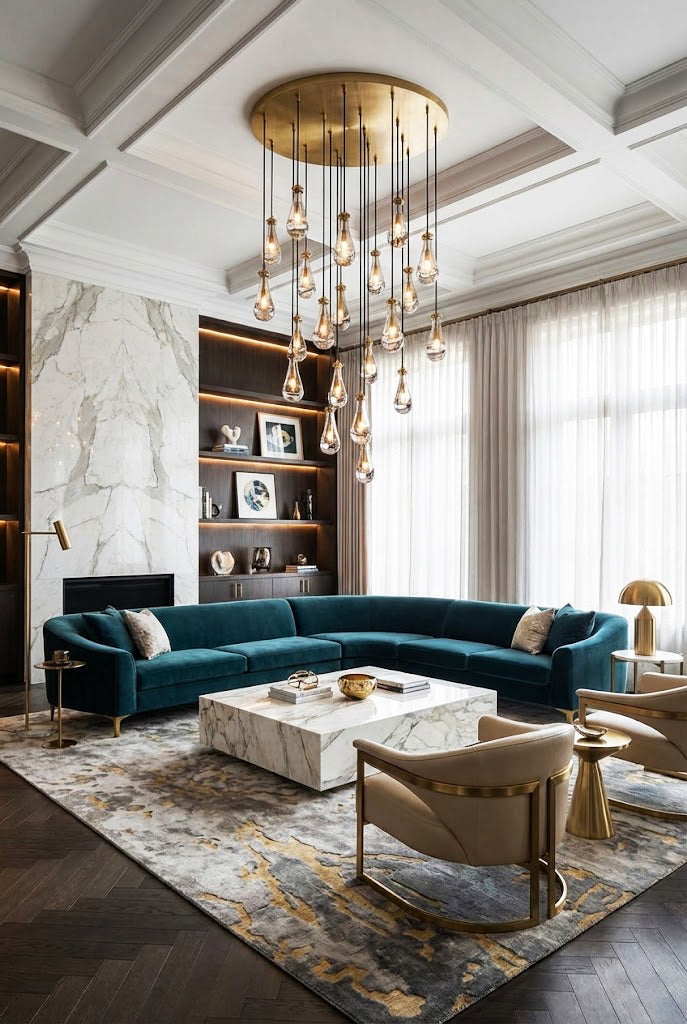 Raindrop Linear Chandelier