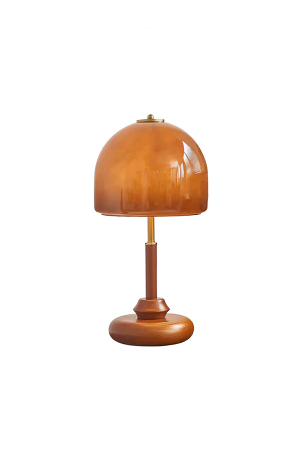 Vintage Glass Mushroom Table Lamp