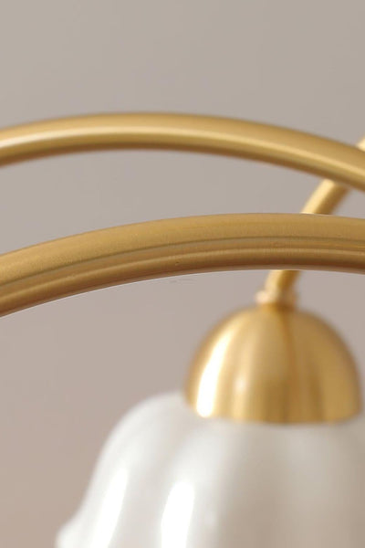 Retro Tulip Brass Chandelier