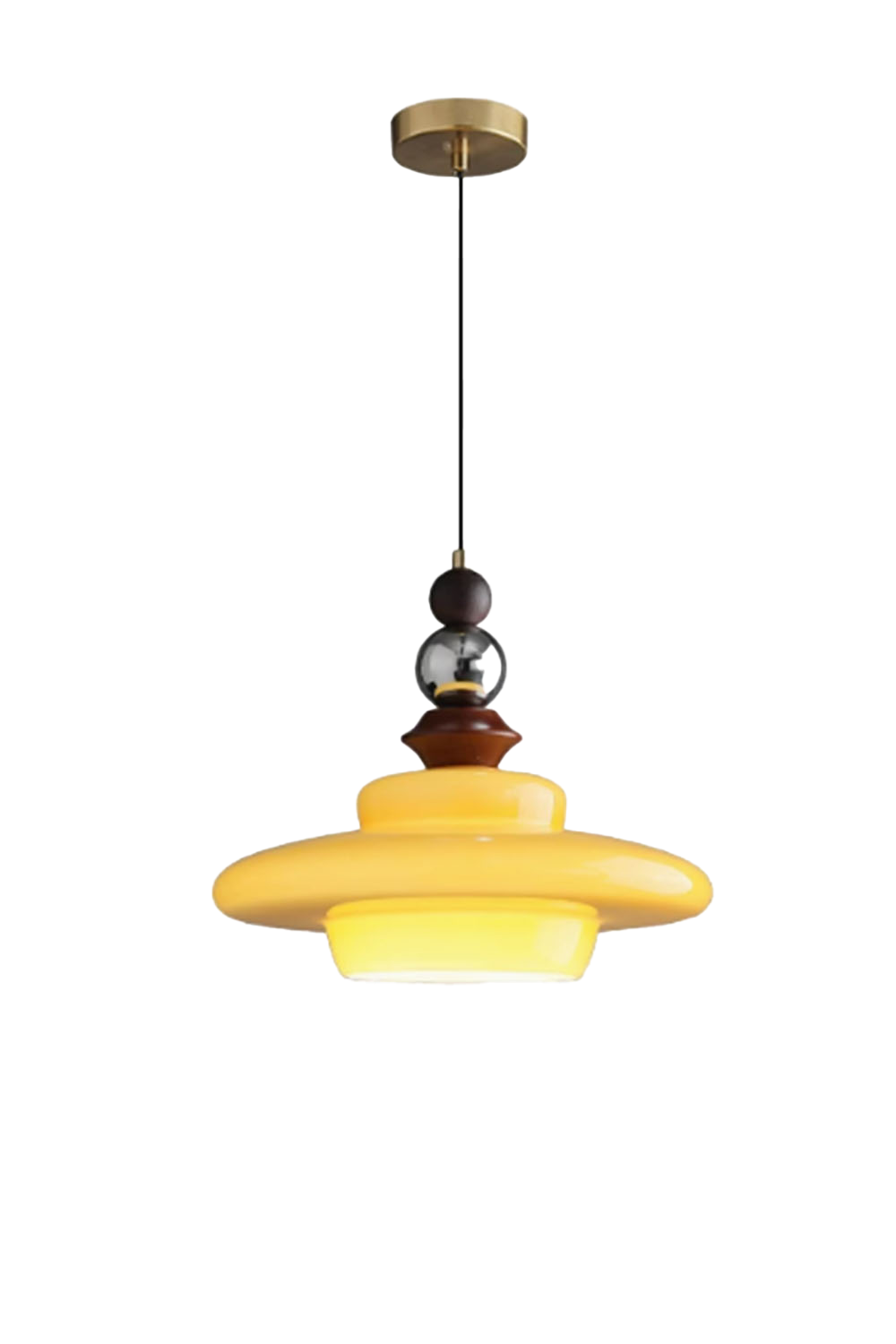 Retro UFO Glass Pendant Lamp