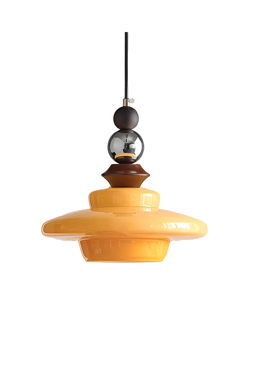 Retro UFO Glass Pendant Lamp