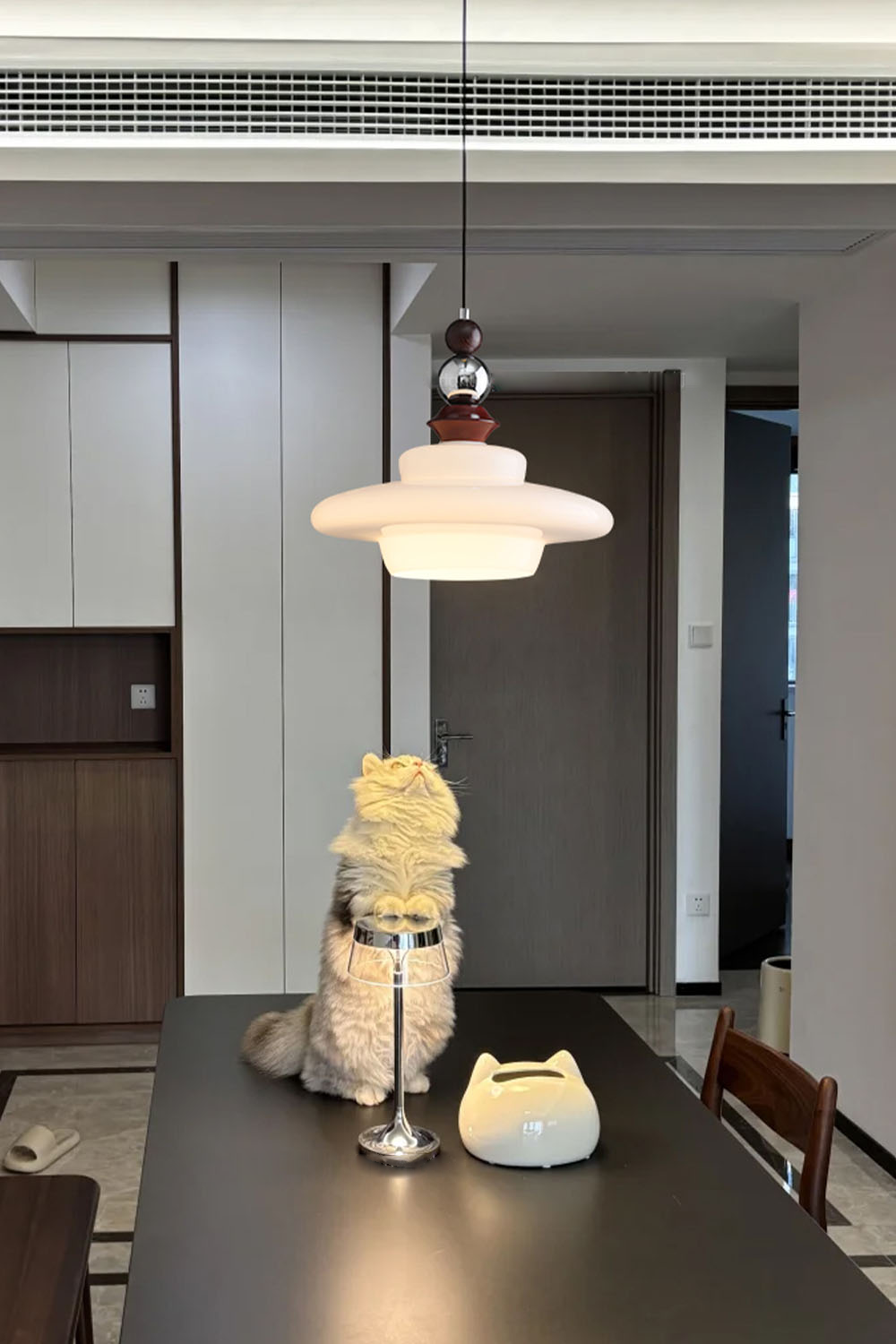 Retro UFO Glass Pendant Lamp