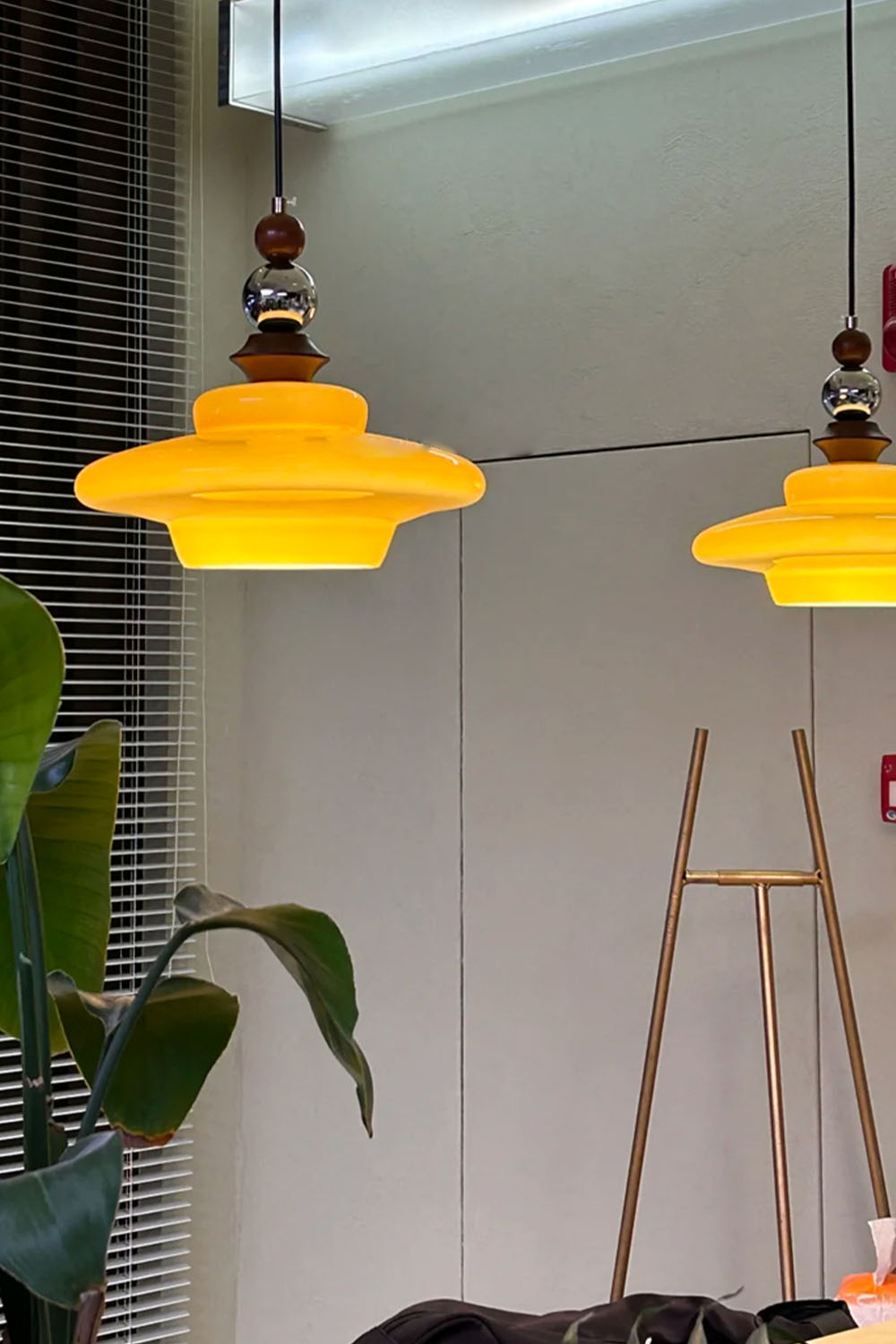 Retro UFO Glass Pendant Lamp