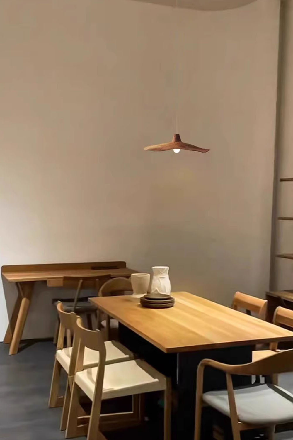 Retro Wabi-Sabi Lotus Leaf Pendant Light