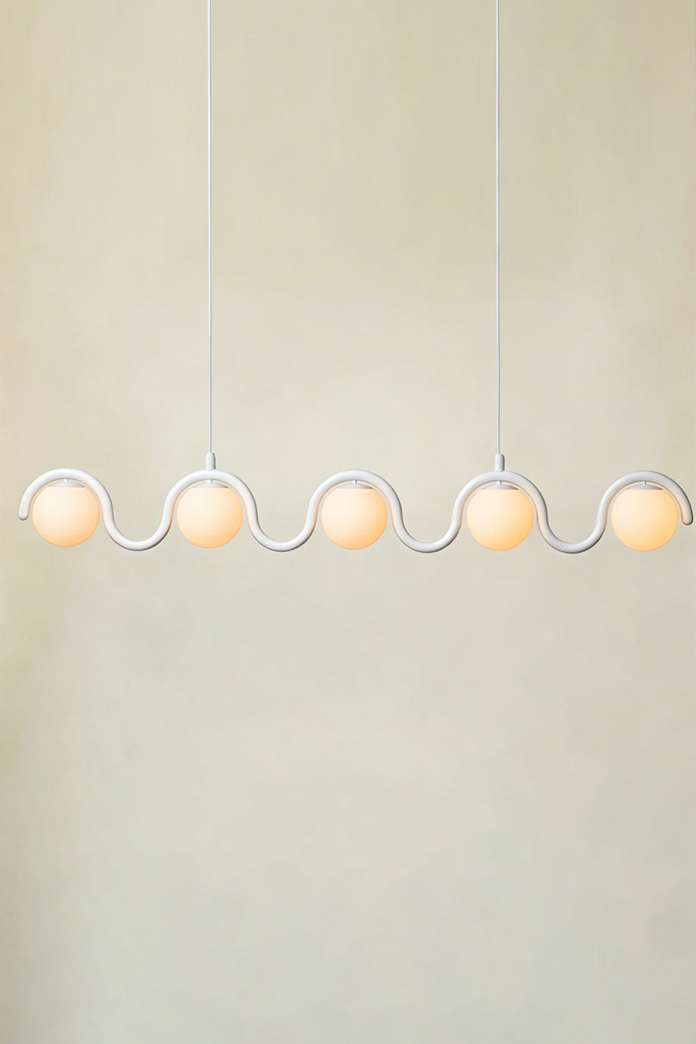 Rhythmic Flow Glass Pendant Lamp| Metal, Glass | Vibrant color version isolated on white | Samu Lamp