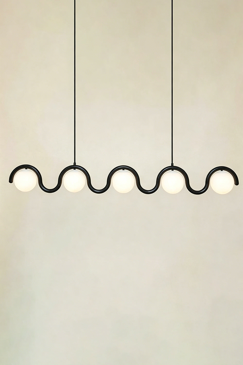 Rhythmic Flow Glass Pendant Lamp| Metal, Glass | Vibrant color version isolated on white | Samu Lamp