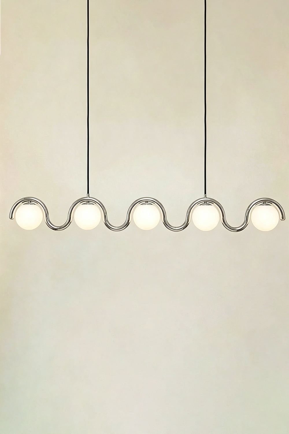 Rhythmic Flow Glass Pendant Lamp| Metal, Glass | Vibrant color version isolated on white | Samu Lamp
