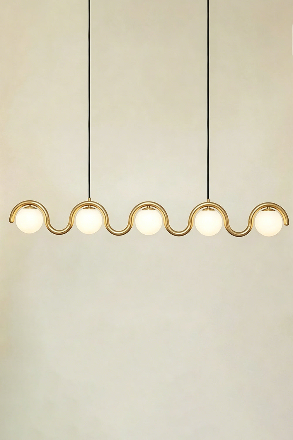 Rhythmic Flow Glass Pendant Lamp| Metal, Glass | Vibrant color version isolated on white | Samu Lamp