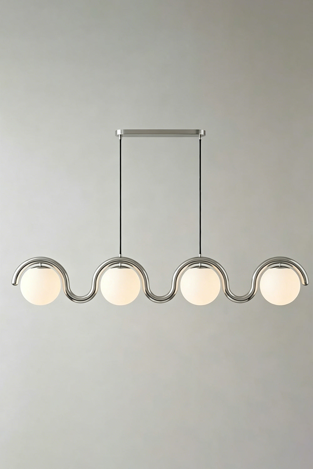 Rhythmic Flow Glass Pendant Lamp| Metal, Glass | Vibrant color version isolated on white | Samu Lamp