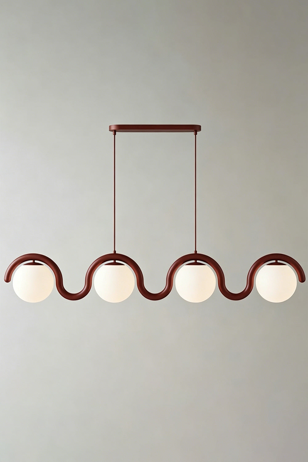 Rhythmic Flow Glass Pendant Lamp| Metal, Glass | Vibrant color version isolated on white | Samu Lamp