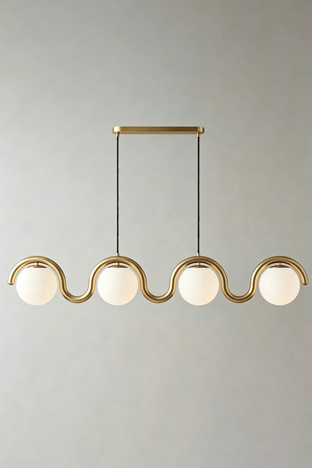 Rhythmic Flow Glass Pendant Lamp| Metal, Glass | Vibrant color version isolated on white | Samu Lamp