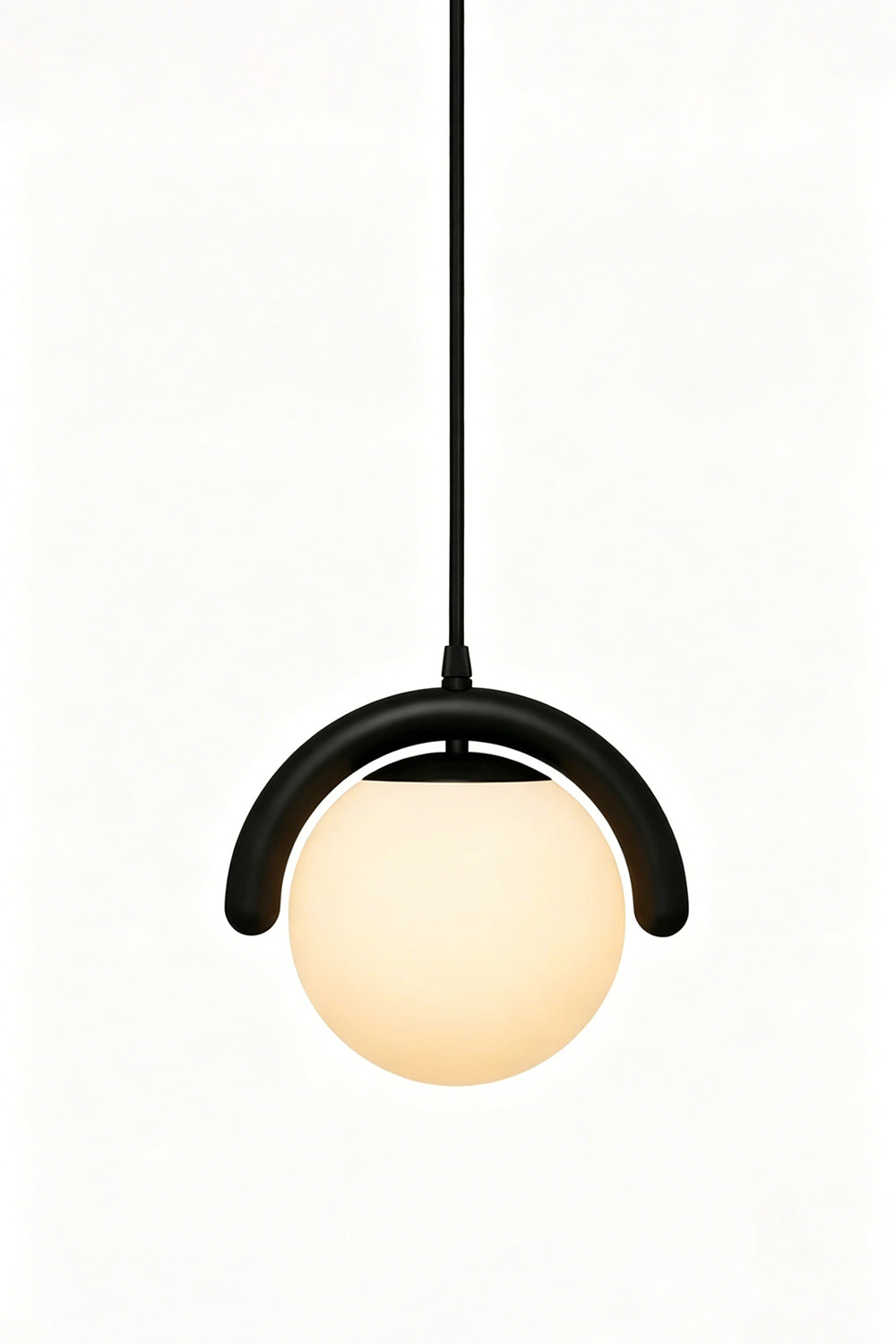 Rhythmic Flow Glass Pendant Lamp| Metal, Glass | Vibrant color version isolated on white | Samu Lamp