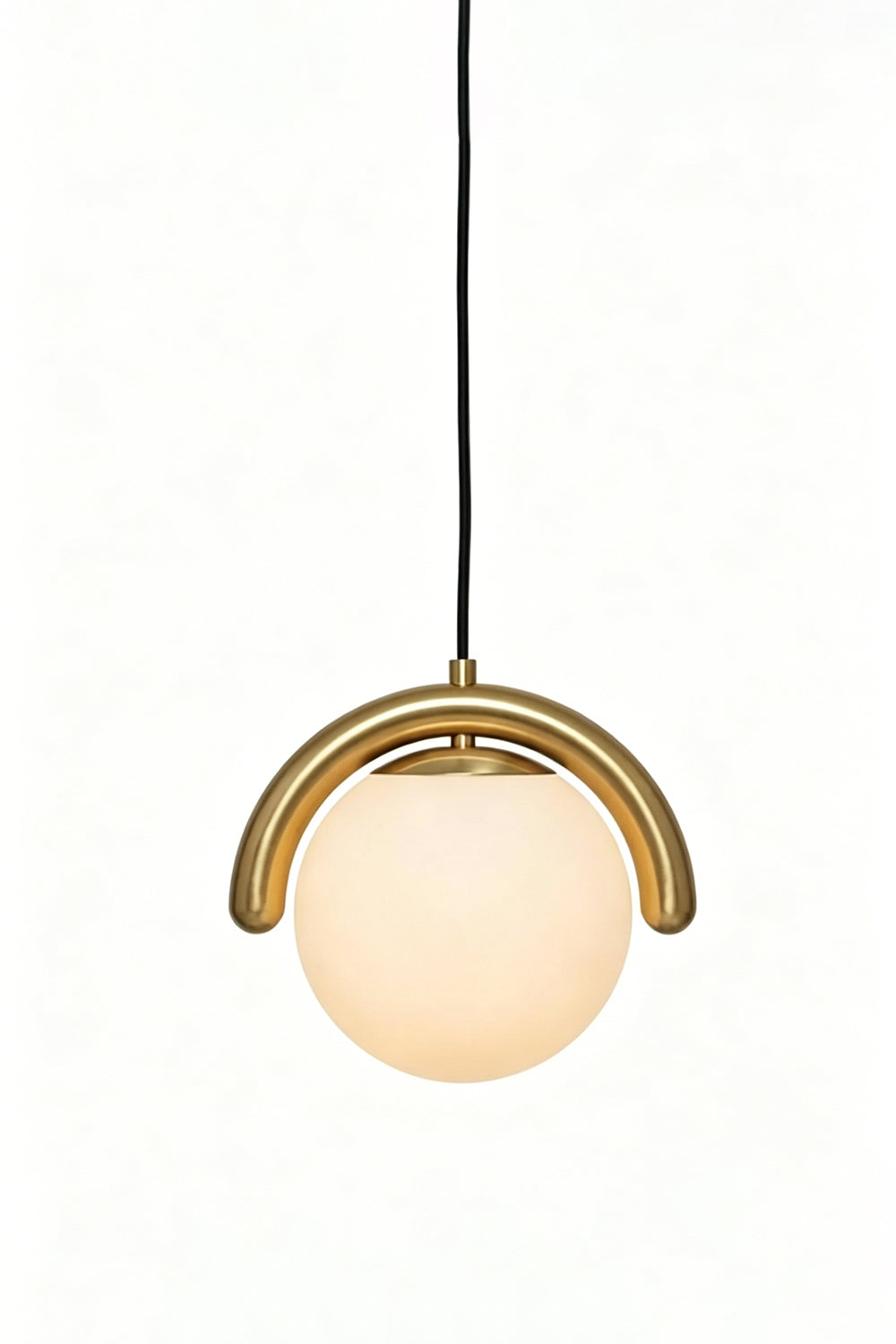 Rhythmic Flow Glass Pendant Lamp| Metal, Glass | Vibrant color version isolated on white | Samu Lamp
