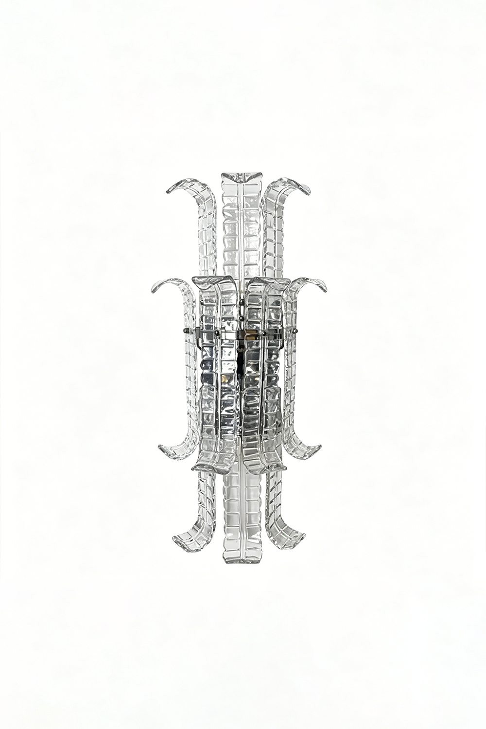 Ribbed Glass Ribbon Wall Light Samu Lamp